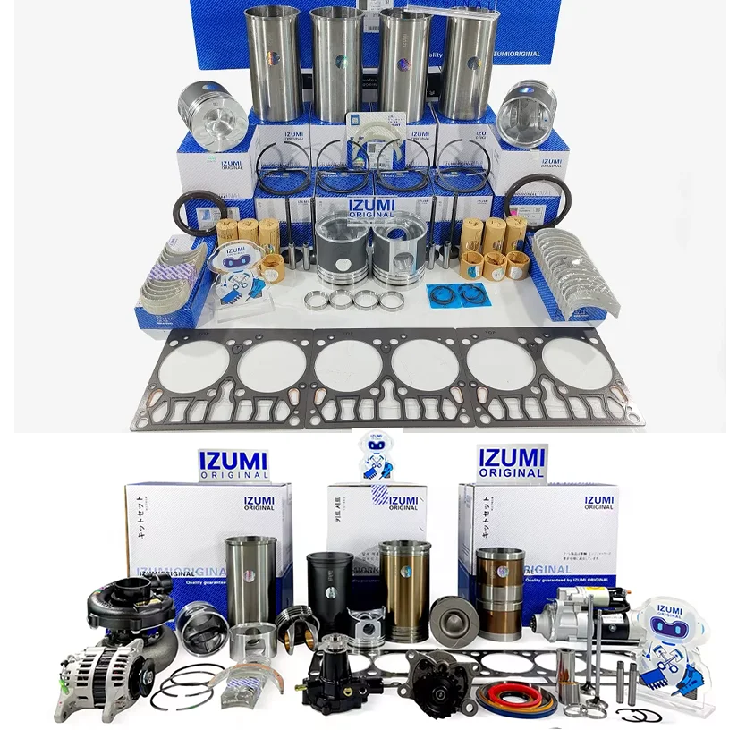 IZUMI ORIGINAL D1146 D1206 Diesel Engine Parts Overhaul Rebuild Repair Liner Kit FOR DOOSAN