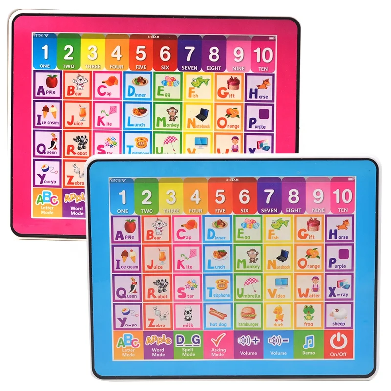 Educational English ABC Learning Machine Touch Screen Kids Learning Y Pad