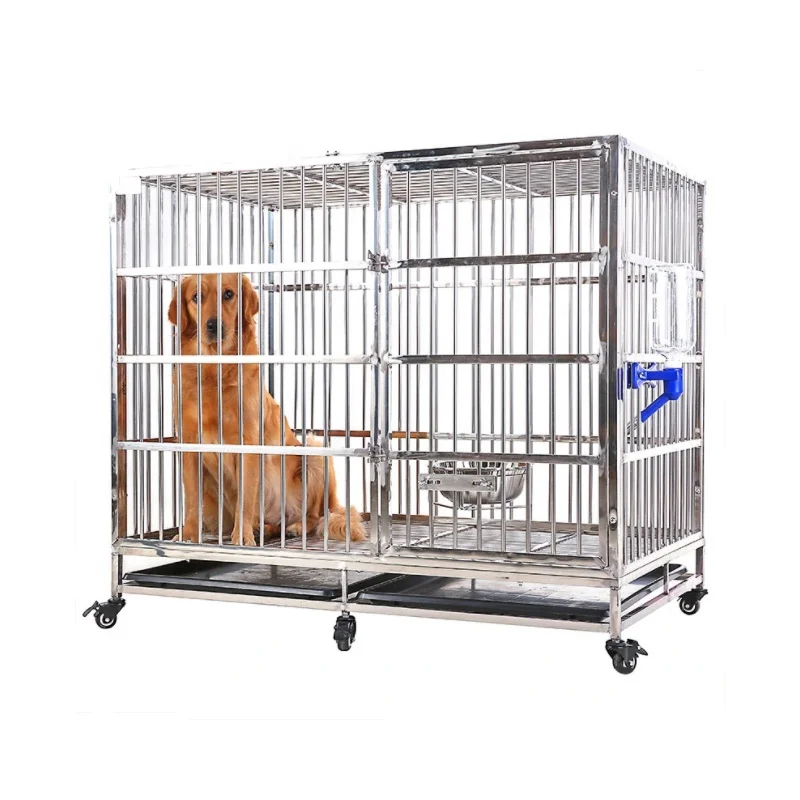 アルミ製折りたたみペットケージ、犬小屋、アルミ押出材製犬ケージ