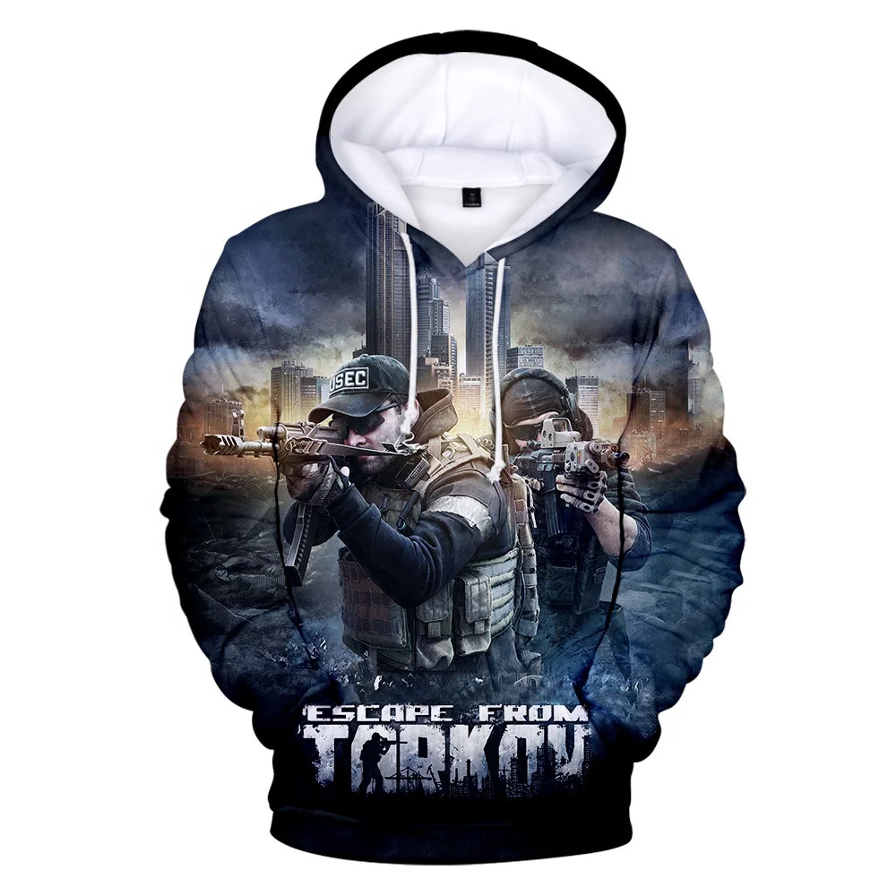 Top Sale New Design Escape From Tarkov Hoodie Stock No Moq Hot Game Hoodie In Escape From Tarkov Wholesale Sublimation Hoodies Buy Escape From Tarkov Hoodie Sweatshirt Hot Game Escape From Tarkov