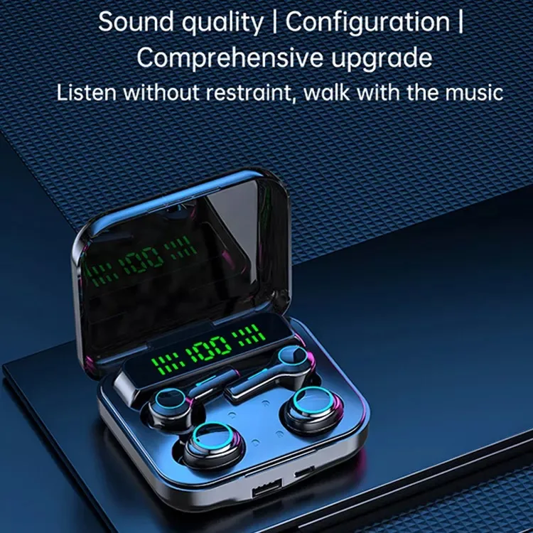 M21 TWS Headphones With Microphone Couple Wireless Earphone 9D Stereo Sports Waterproof Four Earbuds Headsets PK M22