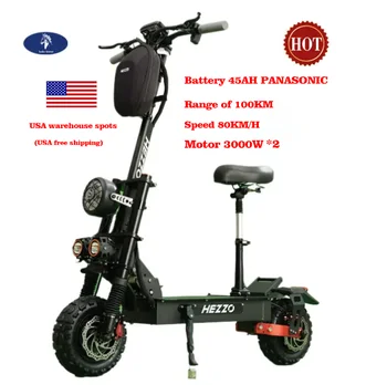 USA Warehouse  spots  F7 EU US Stock High Quality Folding Electric Scooter 60V 5600W Dual Motor 45Ah Off Road E scooter