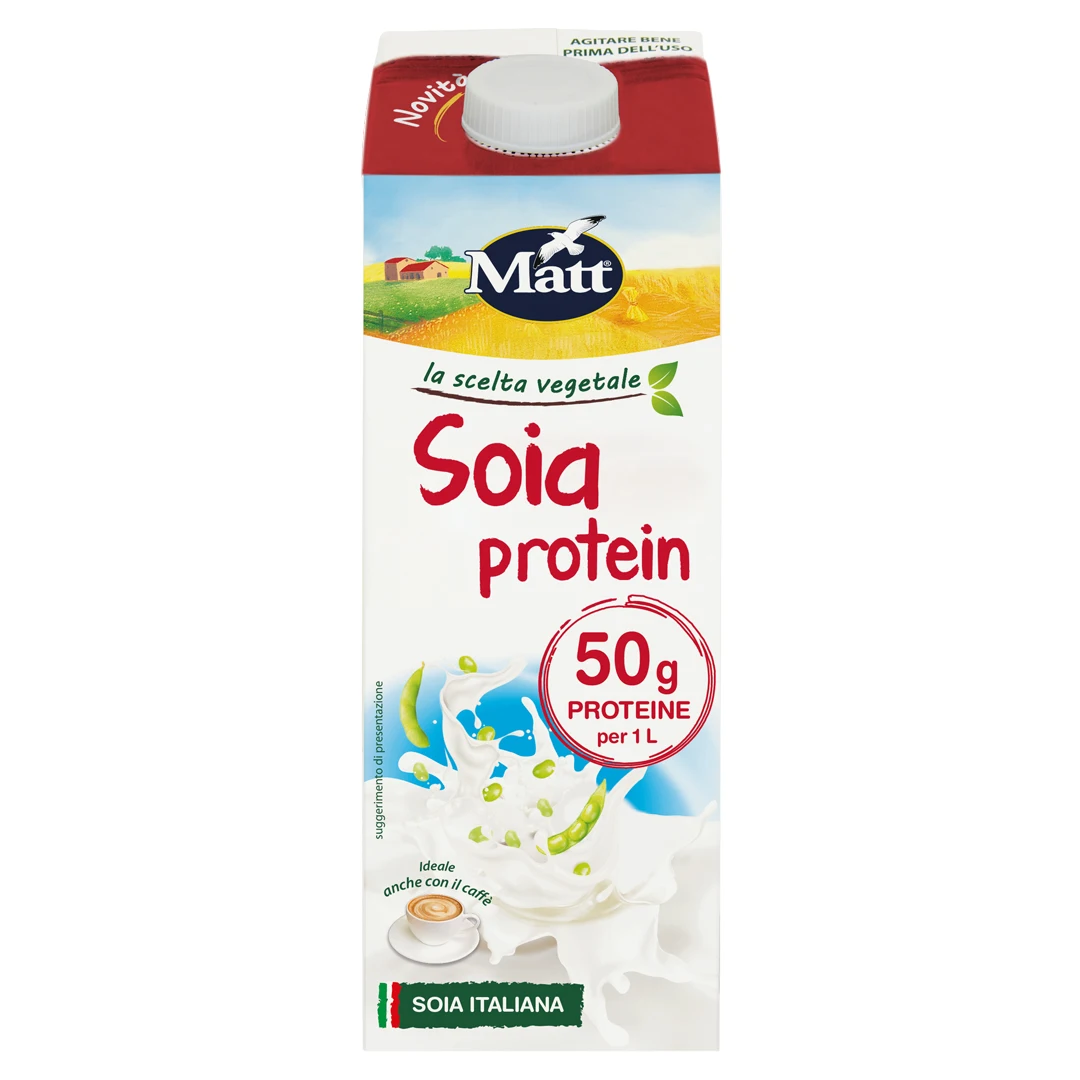 Made In Italy Matt High Quality Protein Soy Milk Gluten Free Plant