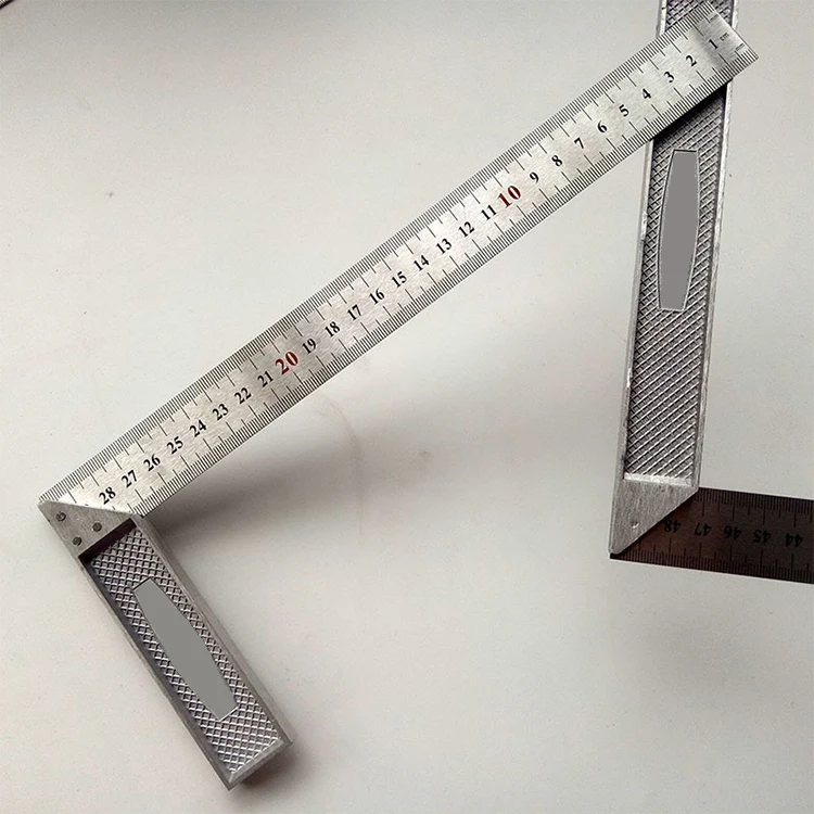 Stahlwinkel Lineal Set - 6 Präzisionswinkel Für Architekten & Handwerker