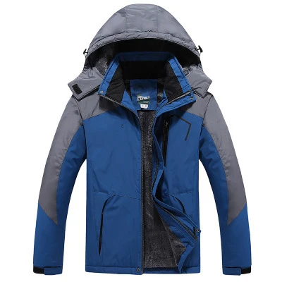 Winter Warm Windproof Windbreaker Mens Thick Big Tall Coat Outdoor Hooded Parka Plus Size Men's Jacket_voghion.com