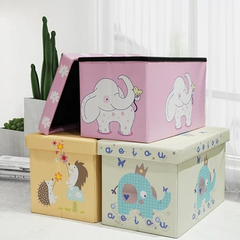Multi-function Custom Footrest Foot Rest PU Foldable Ottoman With Storage