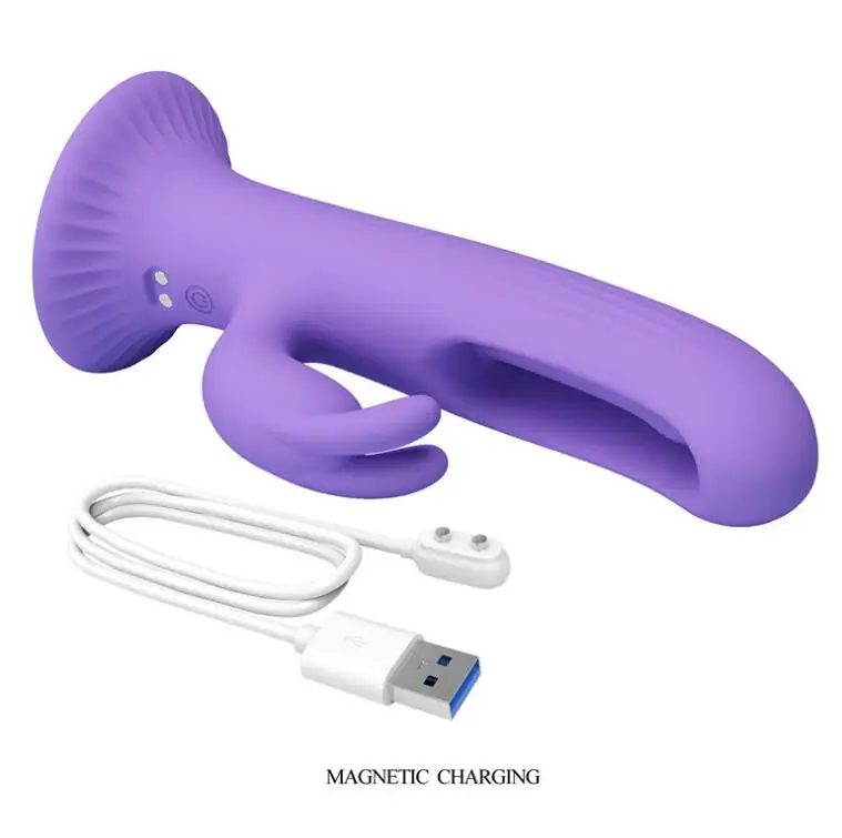 gleitmittel vergleich Neues Design Handfreier Silikon G-Punkt Vibrator mit 4 Flügelschlägen