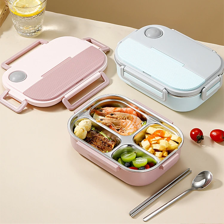 Portable Food Containers Bento Box Compartment Design Dishwasher Safe ...