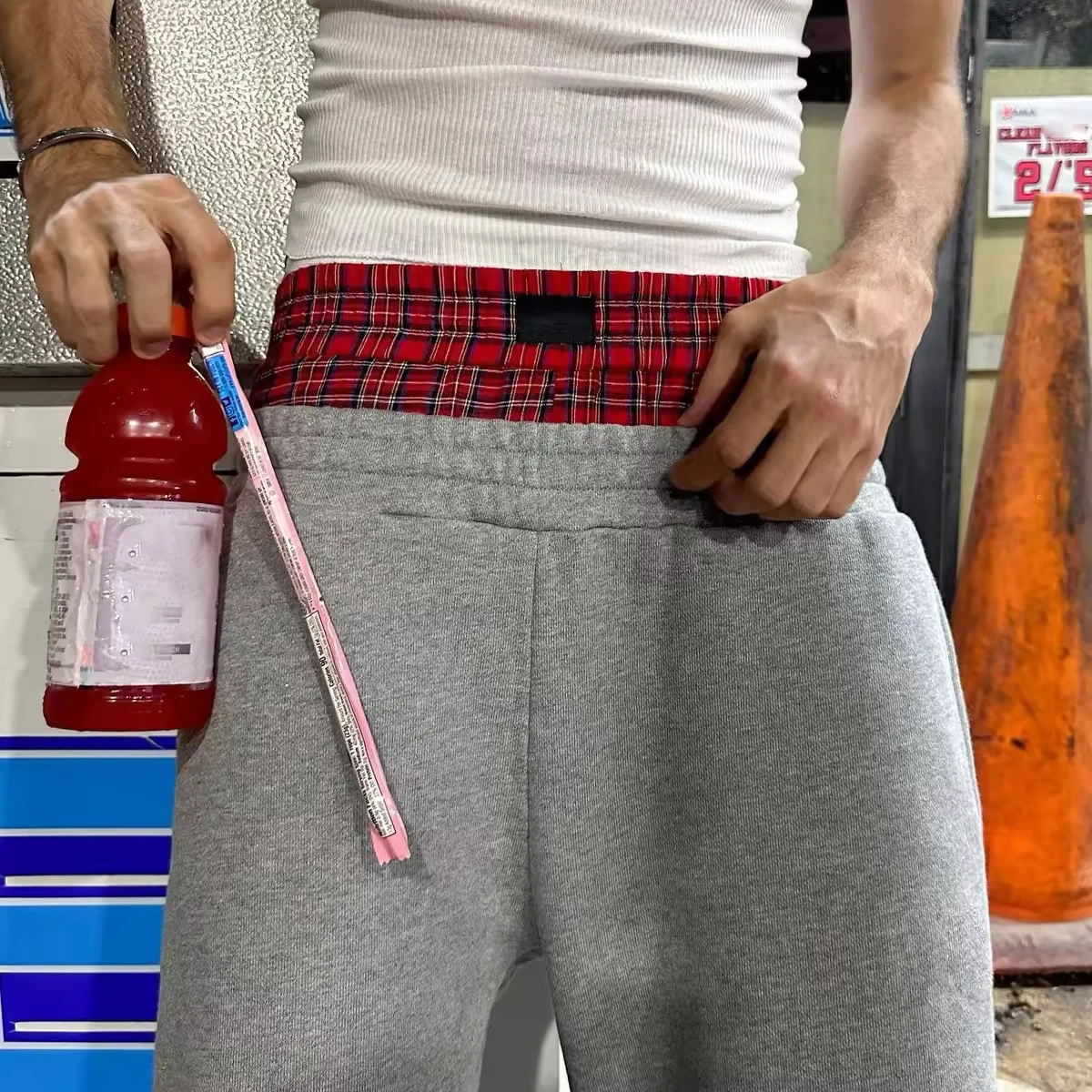 Baggy Patchwork Pants Women's Baggy Barrel Sweatpants - High Waisted Wide Leg Lounge Pants With Drawstring & Pockets High Waisted Wide Leg Pants