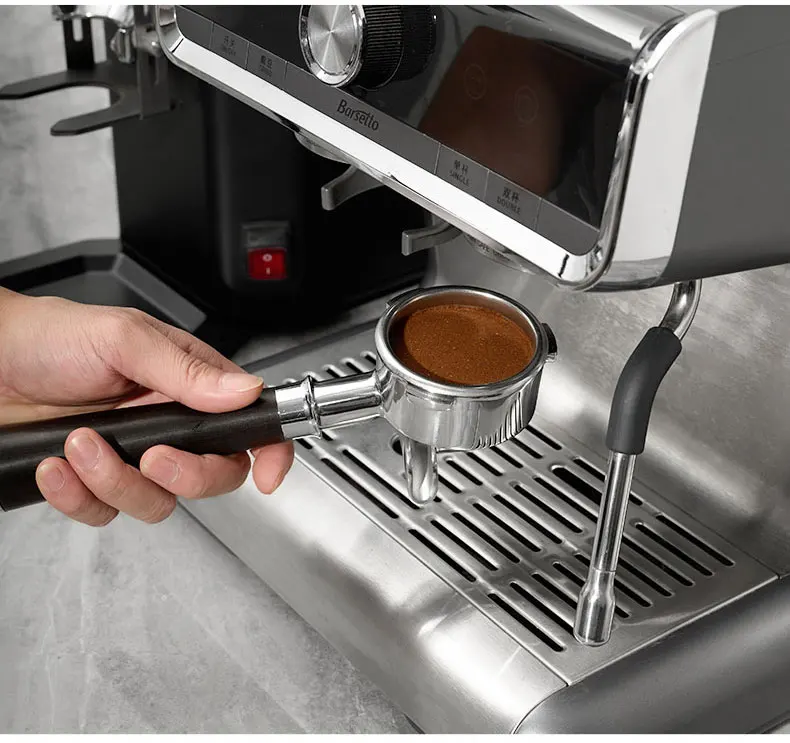 51 мм 54 58 E61 деревянная ручка Delonghi голая нержавеющая сталь бездонная Эспрессо-машина кофе портафильтр