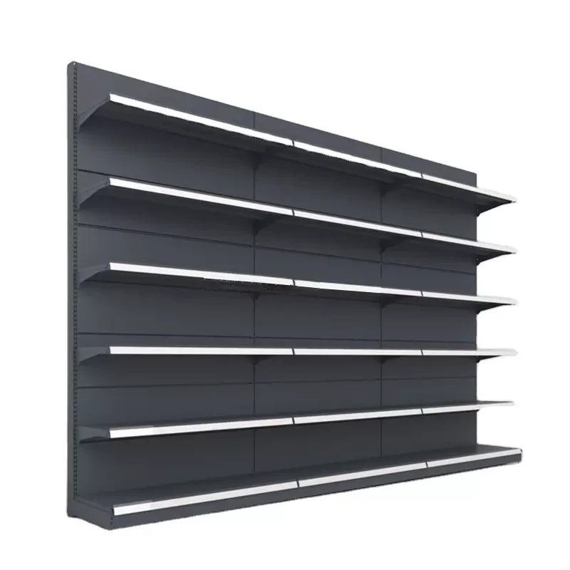 Hot Sale Supermarket Shelves Steel Wood Shelves Retail Display Gondola Shelving/rack For Shop