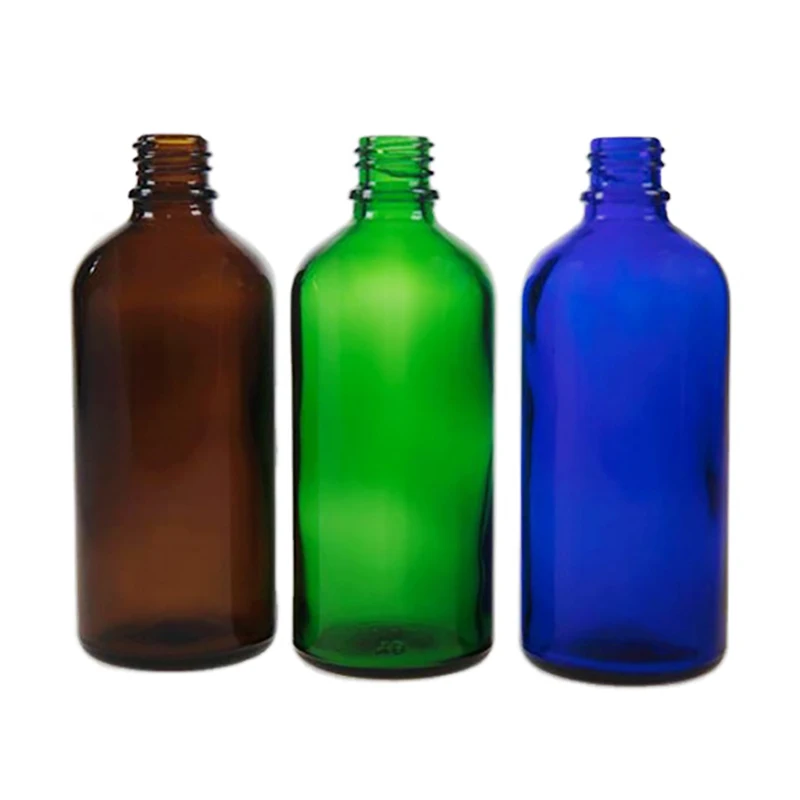 SPG 2OZ Black Boston Round Amber Pharmaceutical Glass Bottle With Plastic Cap