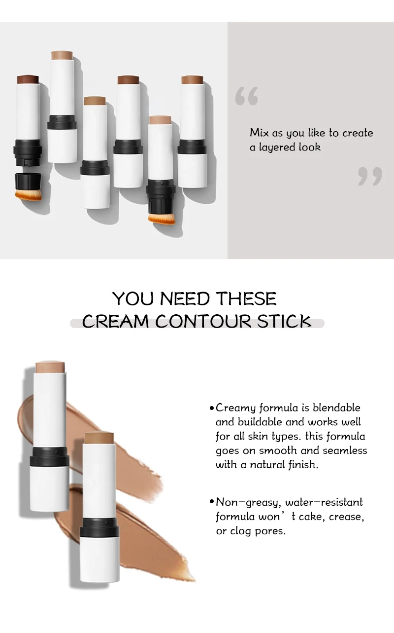 Make Your Own Brand Full Coverage Waterproof Vegan Contour Private