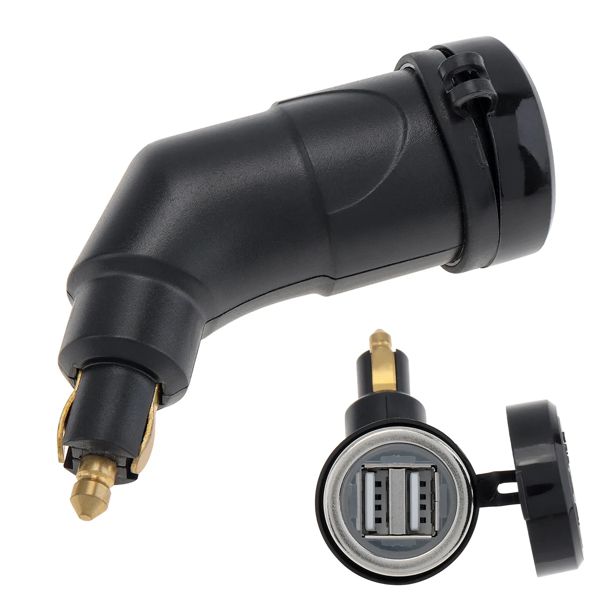 Motorcycle Dual USB Charger Power Adapter Cigarette Lighter Socket for BMW R1250GS F850GS F800GS F650GS F700GS R1200GS R1200RT