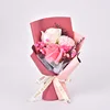 Bouquet di 3 fiori - radice di loto rosa