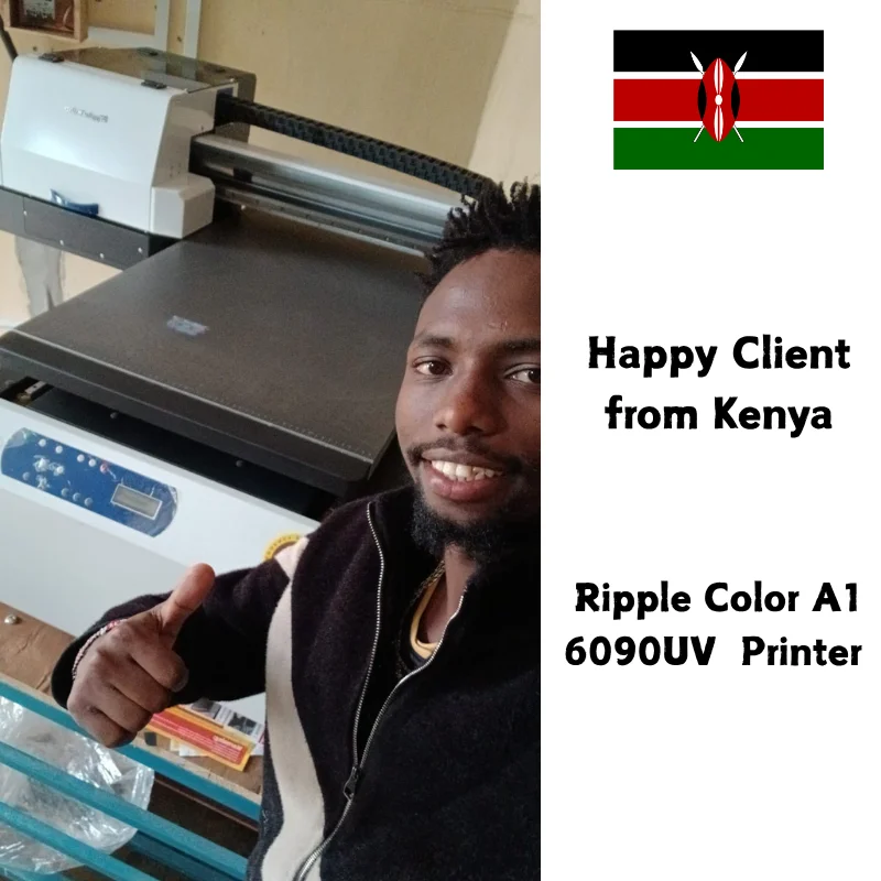 Ripple Color A3 UV Flatbed Printer - Versatile & High Res
