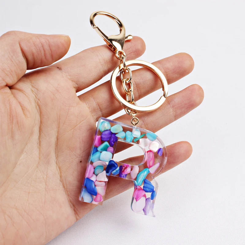  UTHTY Cute Keychain, 1 Piece, Acrylic 26 Letters