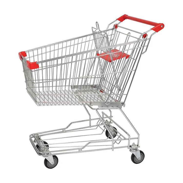 Asian Style Metal Shopping Trolley