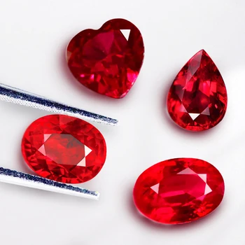 High quality 100% natural Burmese ruby oval cut ruby stone price per carat