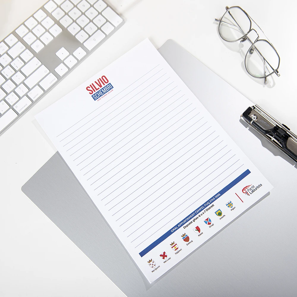 Customized Small Sticky Writing Paper NotePad New Design Personalized Magnetic Self-Adhesive Memo Pad Office School Bulk Packing