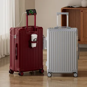 custom logo 20-inch Carry-on Suitcase Wedding Suitcase Trolley Suitcasa Large-capacity Travel Suitcase Password Universal Wheels