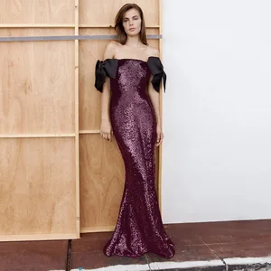 Bettergirl 2026 New Beaded Long Dress Wine Red Butterfly Knots Long Party Evening Dress