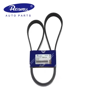 High Quality OEM 25212-2B020 6PK1255 Car Alternator Fan V-Ribbed Belt for Korean Car Hyundai Accent for Kia Rio Accessories