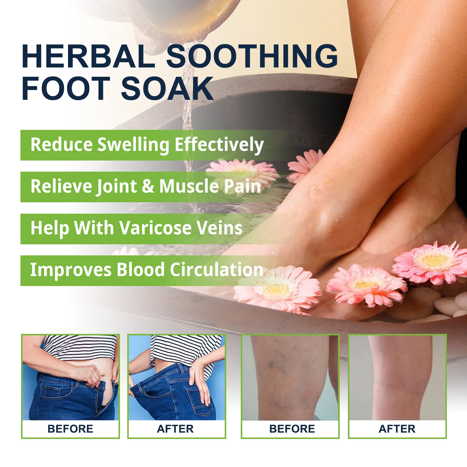 South Moon Herbal Health Care Foot Bath Vein Repair Relieve Body