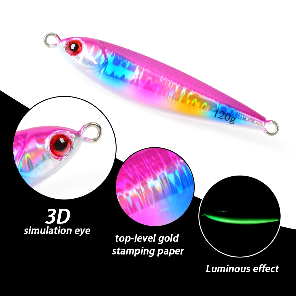 Imposter Jig - Vermillion Snapper Pattern Slow Pitch Fishing Lure For Grouper & Amberjack