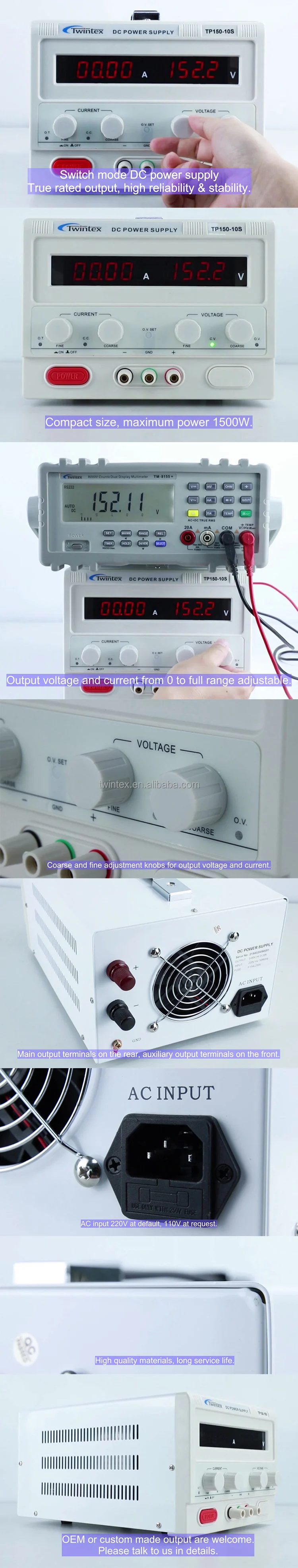 30V 60V 50A Digital Switch Mode Laboratory AC DC Adjustable Regulated Power Supply TP30-50S