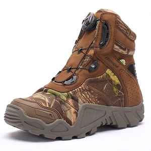 The Hot Sale Brown & Camo Mid Hunting Boots Waterproof Hiking Outdoor Nubuck Leather Mens and Women`s Boots