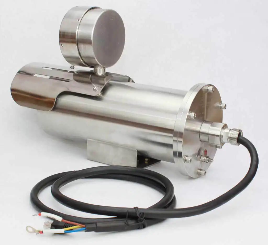 ATEX/CTEX Infrad Bullet IP68 Anti-Corrosion CCTV Camera Housing Stainless Steel 304/316L Ex-proof Night Vision IR for 100 Meter