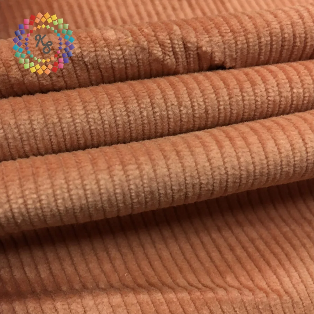 14 Wale двойная пряжа хлопчатобумажная тянущаяся Вельветовая