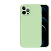 Estuche líquido de borde plano, verde matcha, lente de cobertura total, juego en caja