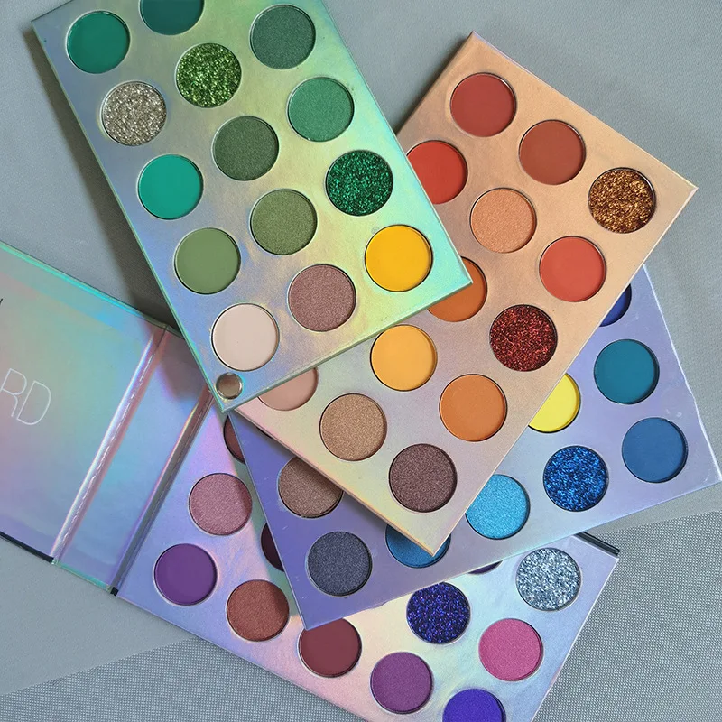 
 OEM Лидер продаж, косметика, оптовая продажа, 60 цветов, блестящие и Сияющие тени для макияжа, палитра теней для век частной марки  