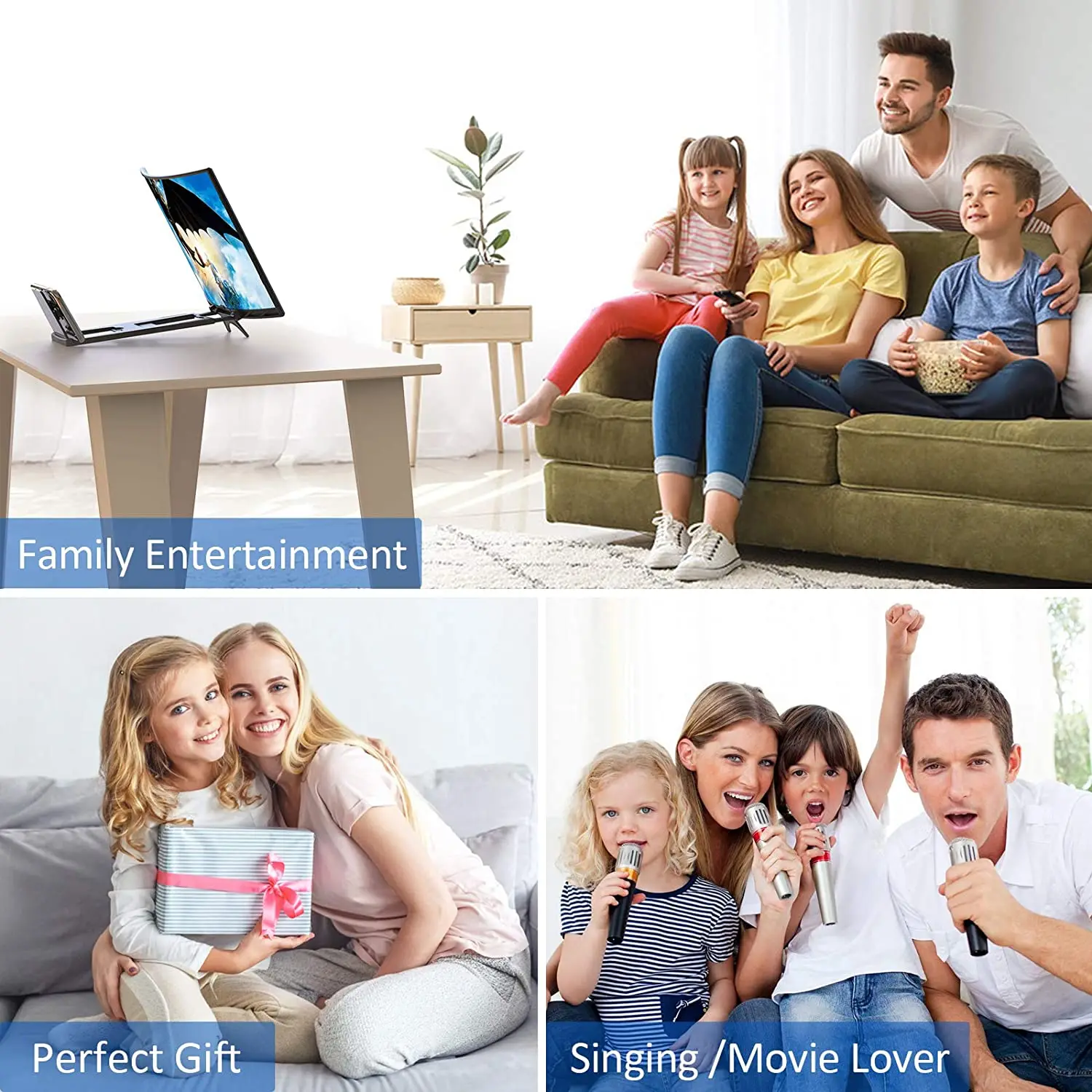 Изогнутый увеличитель экрана проектора с 3d-лупой 14 дюймов экран подходит для сотового телефона фильмов