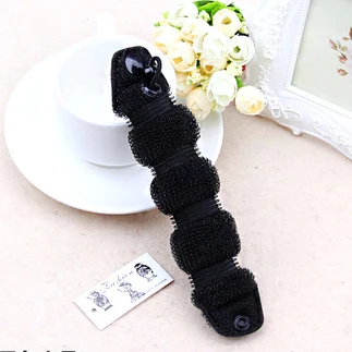 
Производитель, Пончик для волос, вязаный нейлоновый горячий пучок, нейлоновая эластичная лента, пуговица для прически невесты, Пончик для волос 