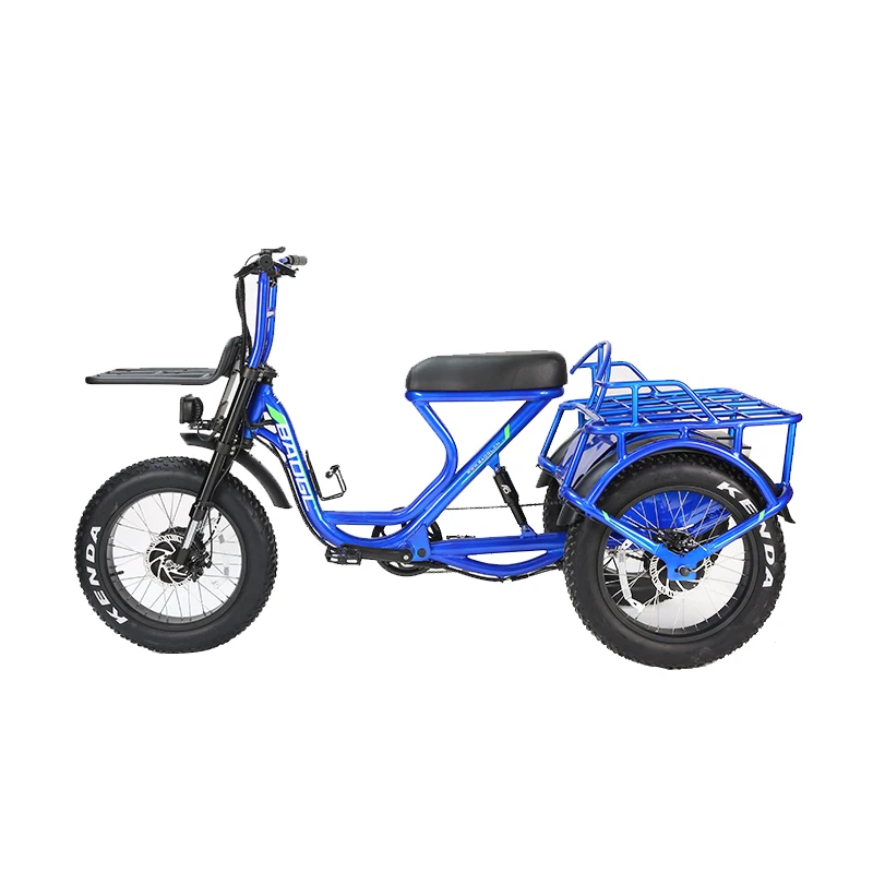 Electric Tricycle Hunting Cargo Electric Trike 20 Inch Fat Tire