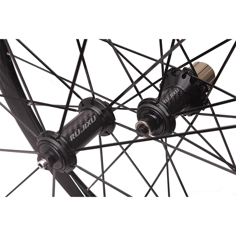 RUJIXU 700C 50mmロードバイク自転車ホイールTorayカーボン
