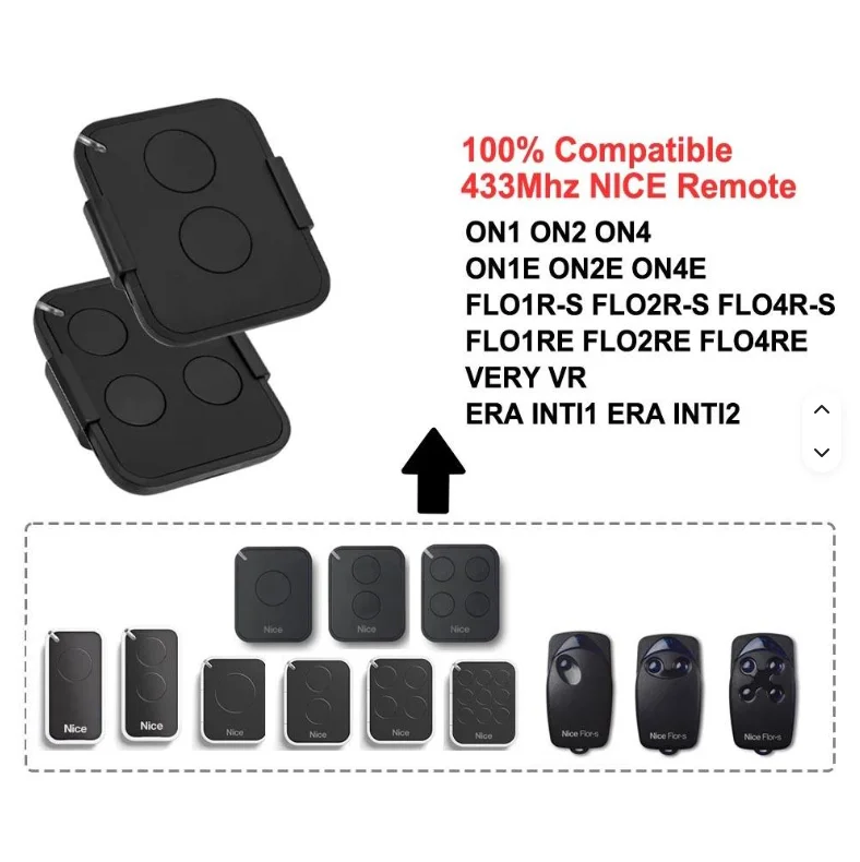 Manufacturer's 433Mhz 315Mhz Clone RF Wireless Remote Control Plastic Spare Garage Gate Remote Control 433.92mhz Frequency