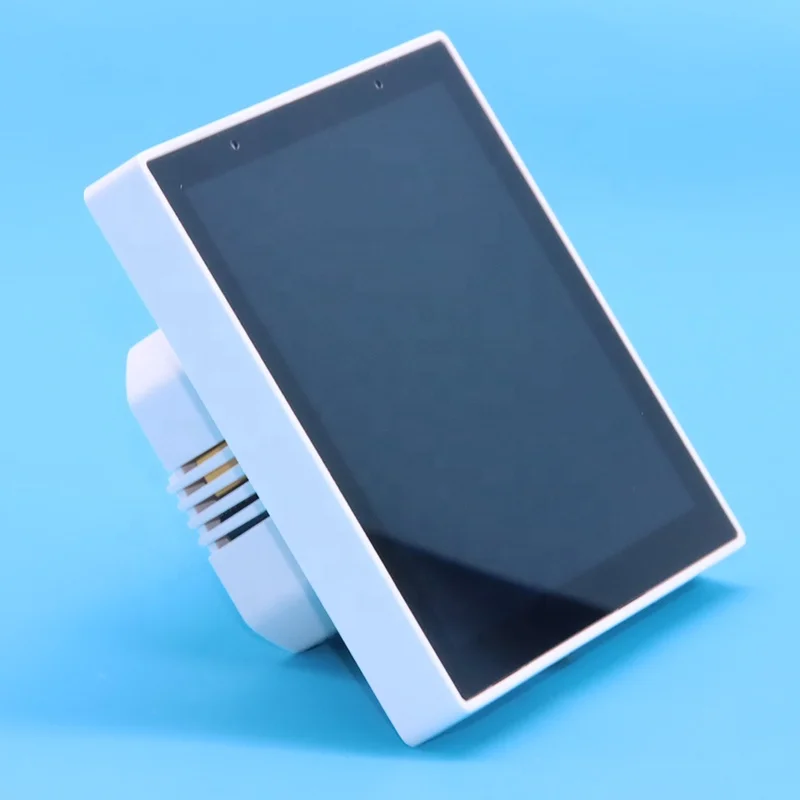 3.5'' Tuya Smart Music Switch Touch Switch 4 Gang Relay Control Panel Wall Switches Timer Smart Home Products Custom System thumbnail 3