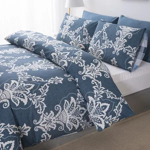 Home Textile Wholesale Cotton Floral Design Print Cotton  Quilt Cover Sets