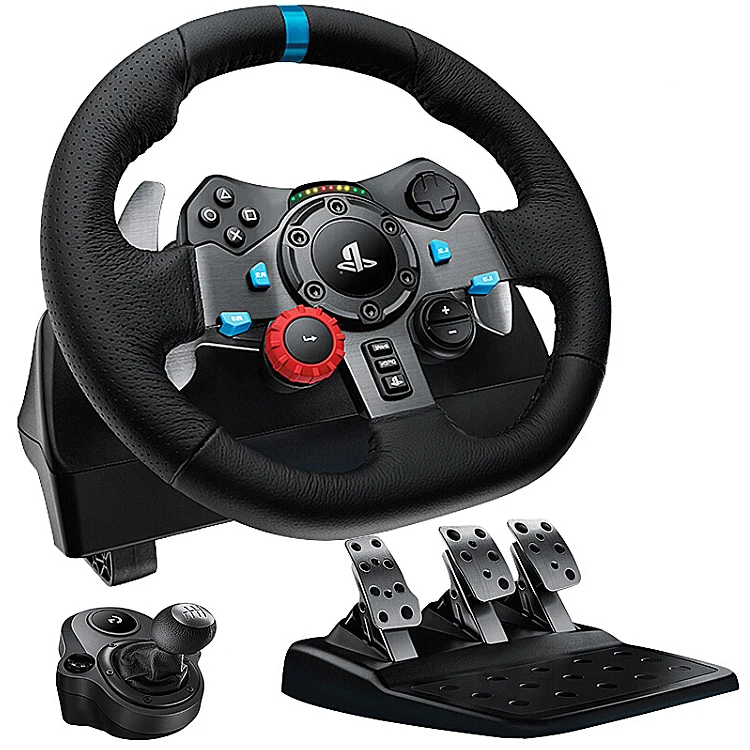 Mais Barato - Volante Logitech G29 Driving Force para PS5, PS4, PS3 e PC  Por: 1.699,00