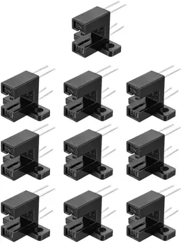 Uxcell 10-Pack HY505 Optical Sensor Switches - 3/16 Slot PCB Photo Interrupter Sensors