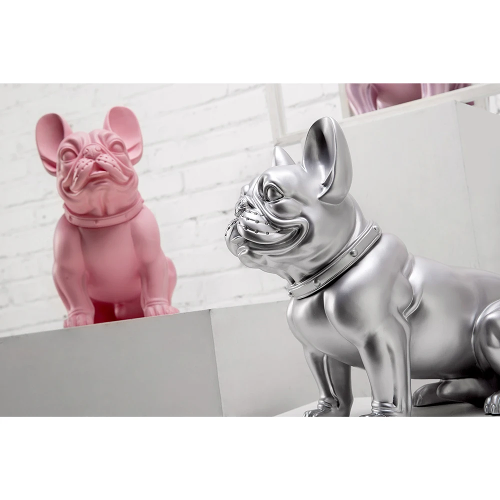 Custom Animal Clothes Display Plastic Model Bulldog Mannequin Shop Window Display Pets Clothes Dog Model