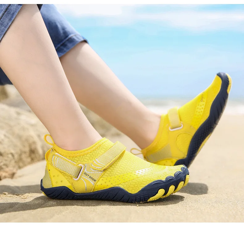 Children Anti Slip 5 Fingers Wading Shoes Beach Aqua Shoes Quick Dry Barefoot Upstream Surfing Slippers Hiking Water Shoes Kids