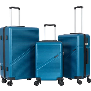 NAVY COLOR OUTDOOR TRAVEL BUSINESS CLASSIC DESIGN 3PCS SET ABS HARD SHELL LUGGAGE
