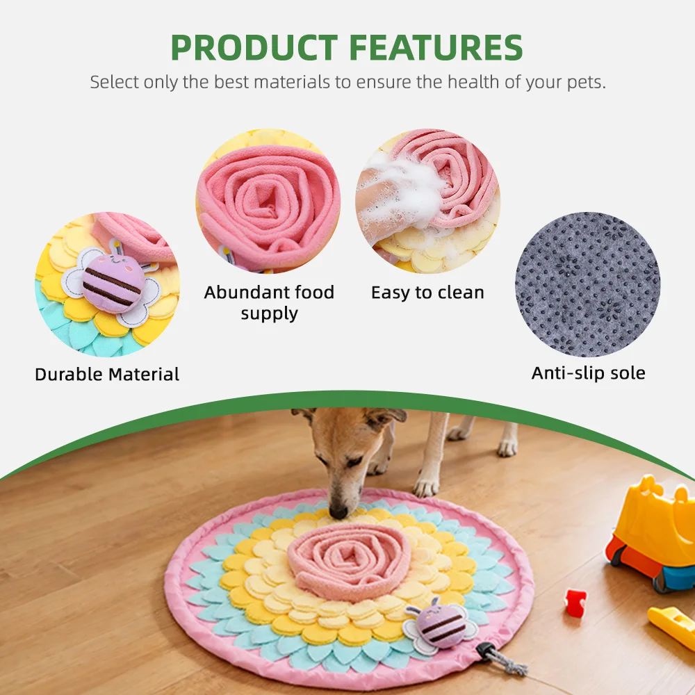 Hot Sale Wholesale Durable Dog Interactive Puzzle Mat Pineapple Patter - product detail 4