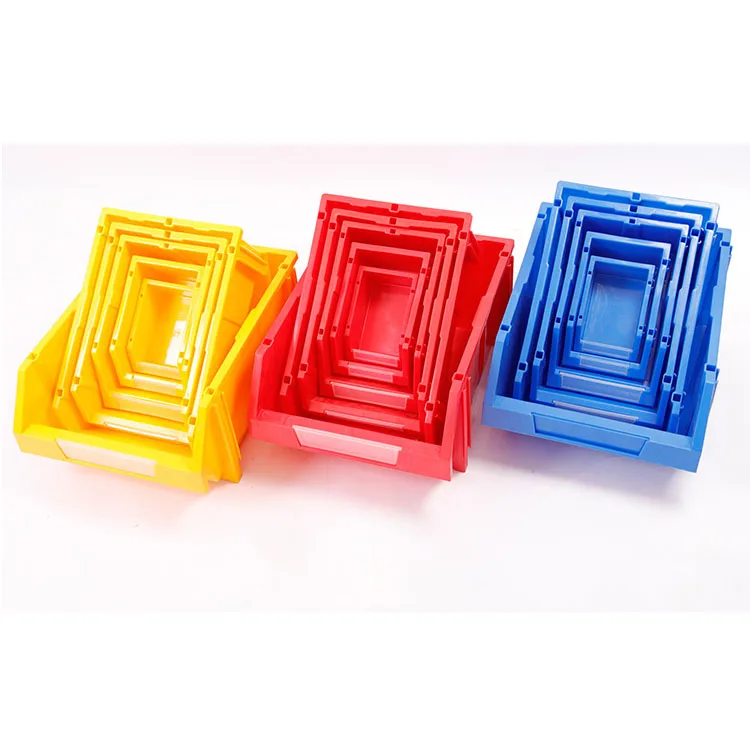 Spares Parts Boxes Stackable Warehouse Bin Container clear Plastic Warehouse Storage Bins