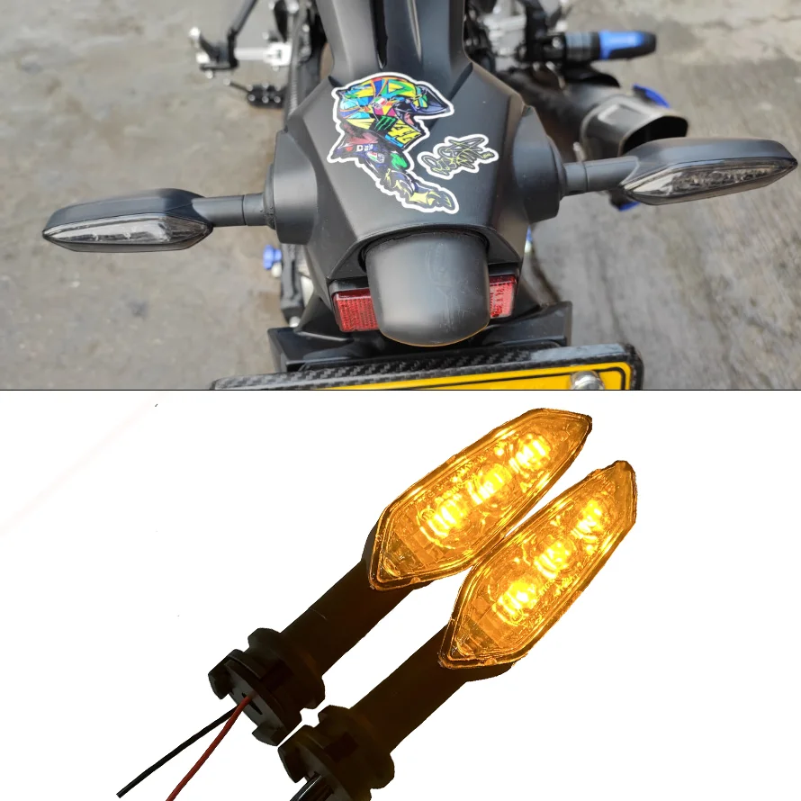 Front and Rear Led Turn Signal Light for Yamaha FZ6 FZ1 FZ8 N/S FAZER XJ6 Diversion XJ6N TDM 900 Accessories